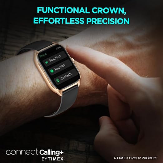 TIMEX iConnect Calling+ 2.01” TFT Display with 240x296 Pixel Resolution|Functional Crown|Bluetooth Calling|AI Voice Assist|100+ Sports Modes|100+ Watchfaces|Upto7 Days Battery(Normal Usage)-TWIXW503T - KRISHNA WATCH COMPANY