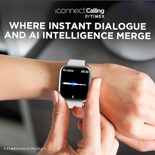 TIMEX iConnect Calling Smartwatch|1.83" TFT Display with 240x284 Pixel Resolution|Single Sync Bluetooth Calling|AI Voice Assist|100+ Sports Modes|200+ TWIXW204 - KRISHNA WATCH COMPANY