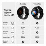 Noise Twist Go Round dial Smartwatch with BT Calling, 1.39" Display, Metal Build, 100+ Watch Faces, IP68, Sleep Tracking, 100+ Sports Modes, 24/7 Heart Rate Monitoring (Green)