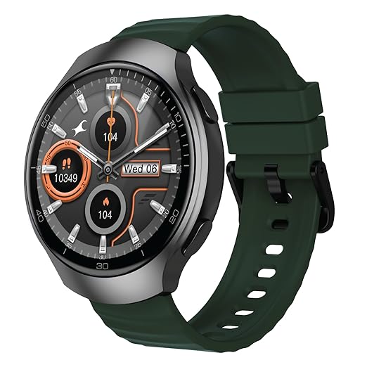 Fastrack VOX CirQ Smartwatch 3.5CM Ultra Vu Display, AI Watcface,AI Chat, 24/7 Health Suite, BT Calling, SpO2, HRM, IP68 - 38183pp02k - KRISHNA WATCH COMPANY