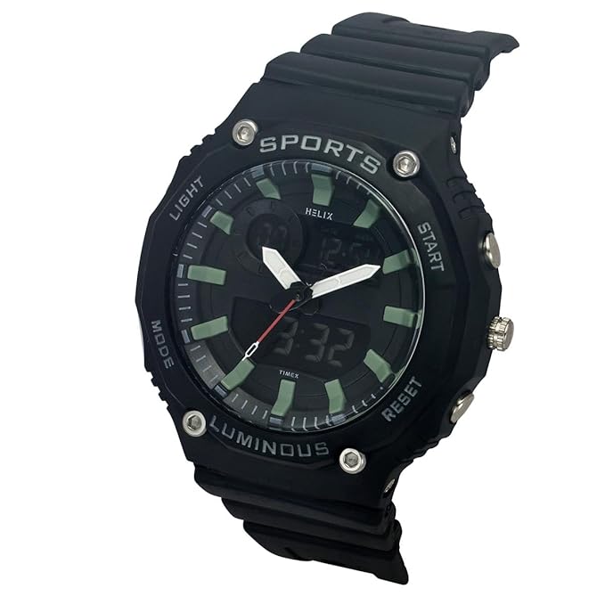 Helix Analog-Digital Black Dial Men's Watch-TWESK4700T - KRISHNA WATCH COMPANY