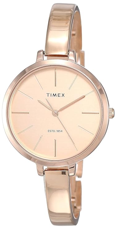 TIMEX ANALOG BEIGE DIAL WOMEN'S WATCH - TWEL12803 - KRISHNA WATCH COMPANY