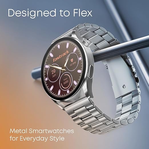 Fastrack Dezire FX1 Luxury Metal Smartwatch with 1.38 UltraVU HD Display with bright Pixel Resolution 38126SM01 - KRISHNA WATCH COMPANY