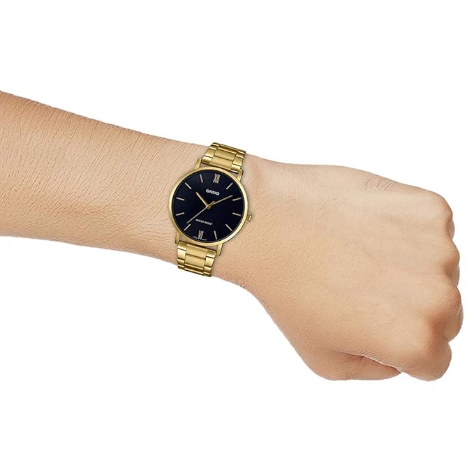 CASIO ENTICER Gold Analog - Men's Watch MTP-VT01G-1BUDF - A1777 - KRISHNA WATCH COMPANY