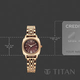 Titan Eminence Quartz Analog Watch For Women 95366wm01