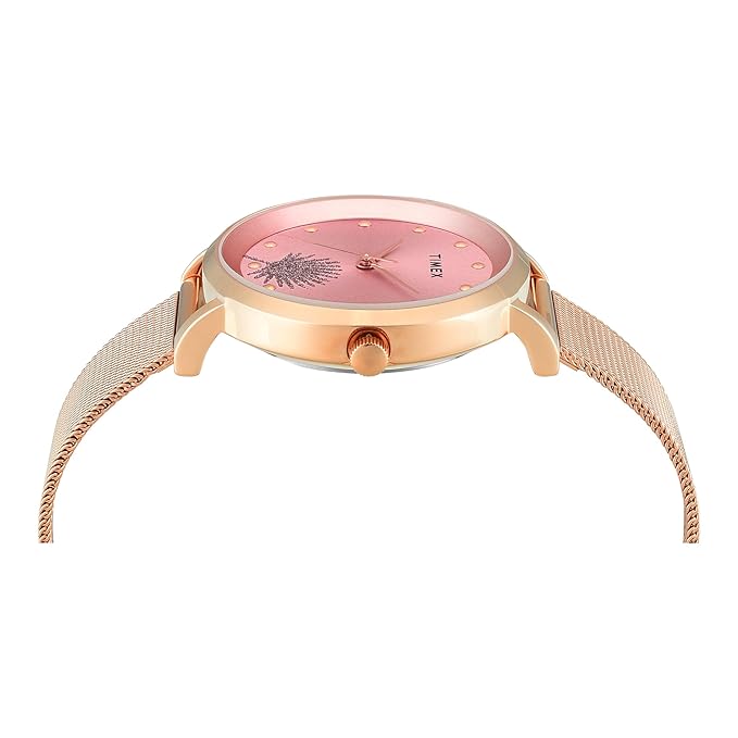 Timex Pink Dial Women's Watch - TWEL12924 - KRISHNA WATCH COMPANY
