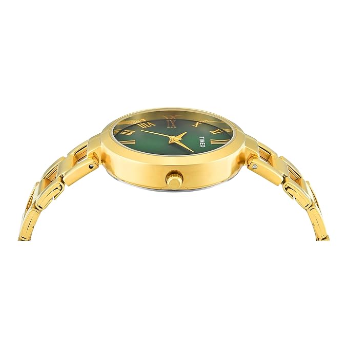 Timex Green Dial with Roman Numbers Women's Astrological Watch - TW000X273 - KRISHNA WATCH COMPANY