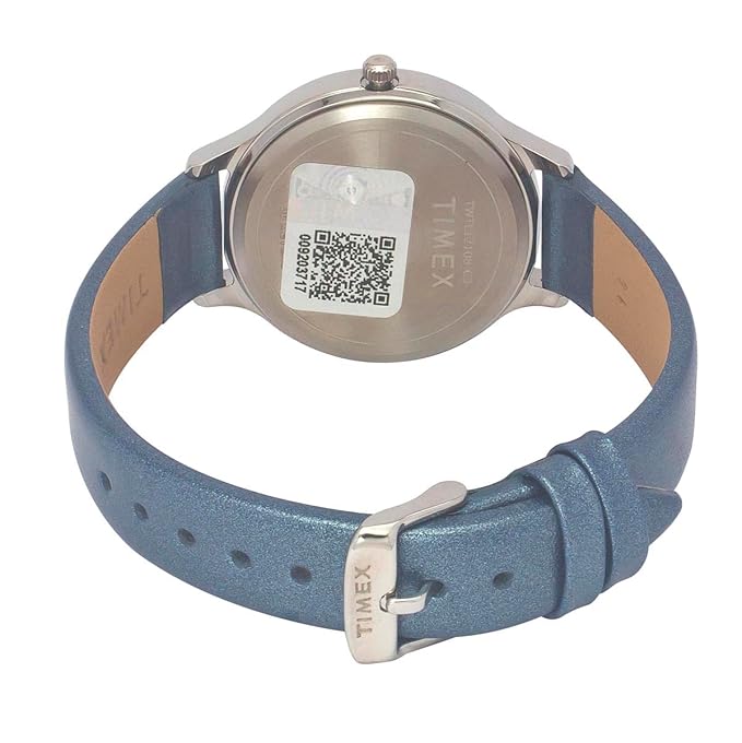 TIMEX Leather Women Blue Round Dial Analog Watch - TWTL12108 - KRISHNA WATCH COMPANY
