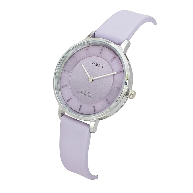Timex Passion Lavender Dual finish Dial Analog Women's Watch - TWEL15820 - KRISHNA WATCH COMPANY