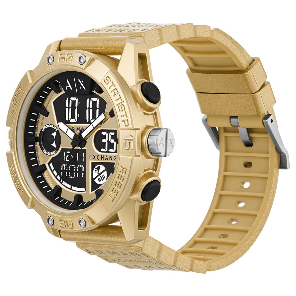 Armani Exchange Digital Gold Dial Men's Watch-AX2966 - KRISHNA WATCH COMPANY