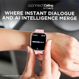 TIMEX iConnect Calling Smartwatch|1.83" TFT Display with 240x284 Pixel Resolution|Single Sync Bluetooth Calling|AI Voice Assist|100+ Sports Modes|200+ Watchfaces TWIXW200T