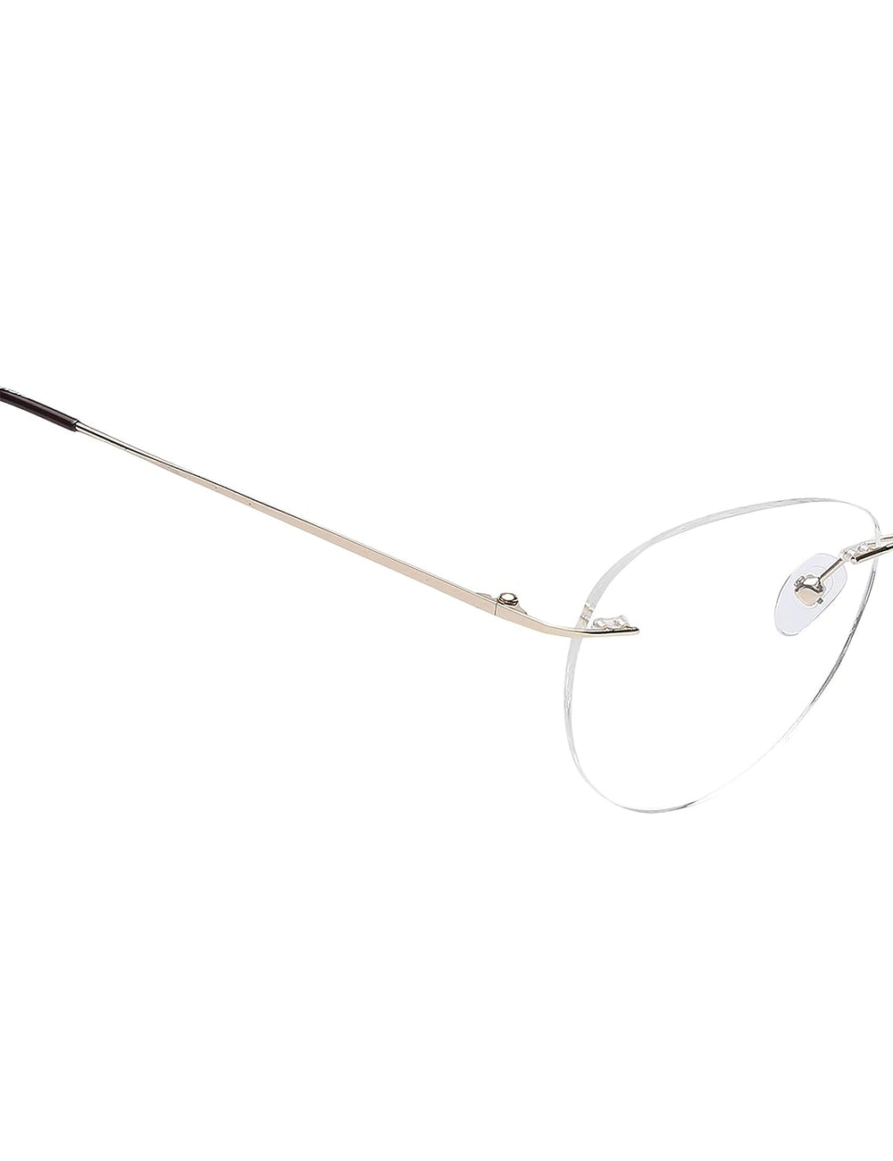 Titan Rimless Round Spectacle Gold Frame For Men & Women - TW1084MRM2 - KRISHNA WATCH COMPANY