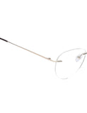 Titan Rimless Round Spectacle Gold Frame For Men & Women - TW1084MRM2 - KRISHNA WATCH COMPANY
