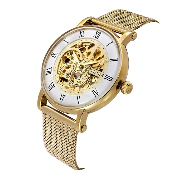 Timex White Dial Stainless Steel bracelet Men's Watch - TWEG16722 - KRISHNA WATCH COMPANY