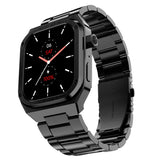 Noise Newly Launched ColorFit Chrome 1.85" AMOLED, Metal Build Casing, 10 Days Battery, 390 * 450 high res Display, 600 NITS, 100+ Sports Modes Smart Watch for Men (Elite Black)