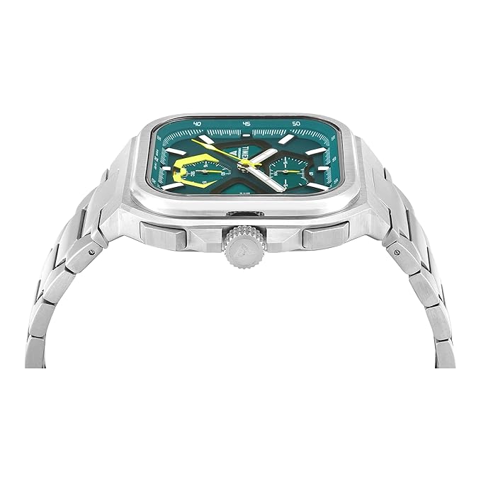 Timex Vector Square 46.2mm Green Dial Analog Men Watch - TWEG30902 - KRISHNA WATCH COMPANY