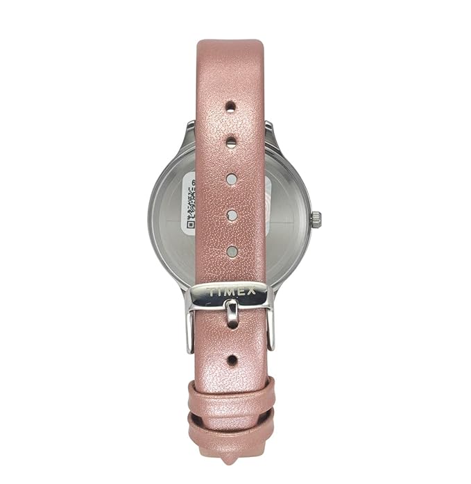 TIMEX Leather Women Silver Round Dial Analog Watch - Twtl12107 - KRISHNA WATCH COMPANY