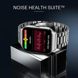 Noise Canvas Smart Watch with 1.96" Vivid Display, Functional Crown, BT Calling, 150+ Watch Faces, AI Voice Assistant, Health Suiteᵀᴹ, 100+ Sports Modes, IP67, Upto 7 Days Battery (Elite Black)