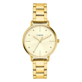 TIMEX Champagne Round Dial Analog Women's Watch - TWEL15829