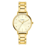 TIMEX Champagne Round Dial Analog Women's Watch - TWEL15829