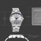 Sonata Ease with Gray Dial Silver Watch for Men - 77163SM06W