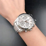 Silver Chronograph - Men's Watch EDIFICE EQS-930MD-8AVUDF - ED528 - KRISHNA WATCH COMPANY