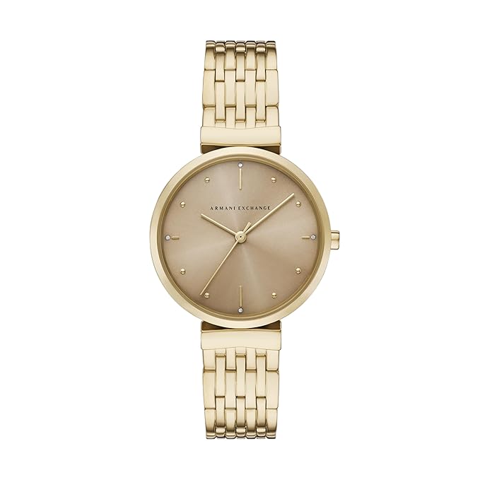 Armani Exchange Gold Quartz Stainless Steel Watch AX5916 - KRISHNA WATCH COMPANY