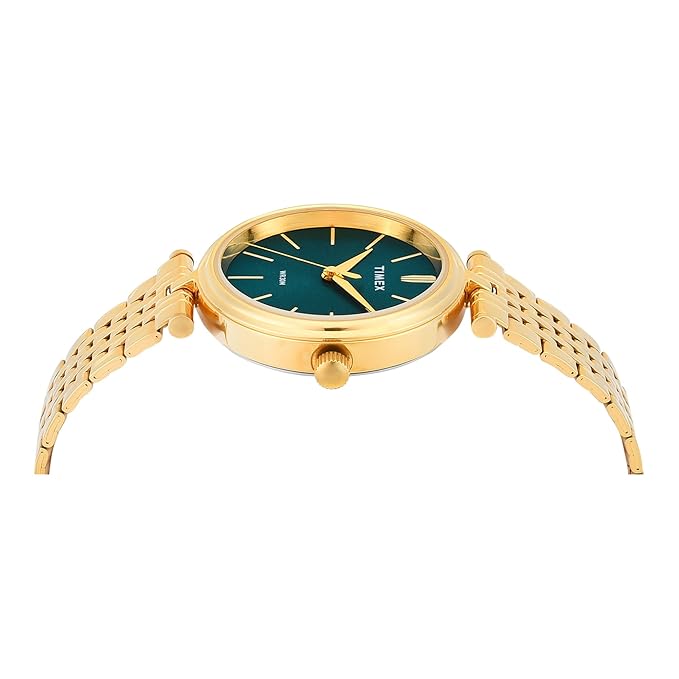 Timex Women Emerald Green Dial Analog Watch - TWTL14002 - KRISHNA WATCH COMPANY