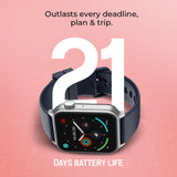 Noise Pulse 2 Pro 1.85" Display, Bluetooth Calling Smart Watch, 10 Days Battery, 550 NITS Brightness, Smart DND, 100 Sports Modes, Smartwatch for Men and Women (Black)