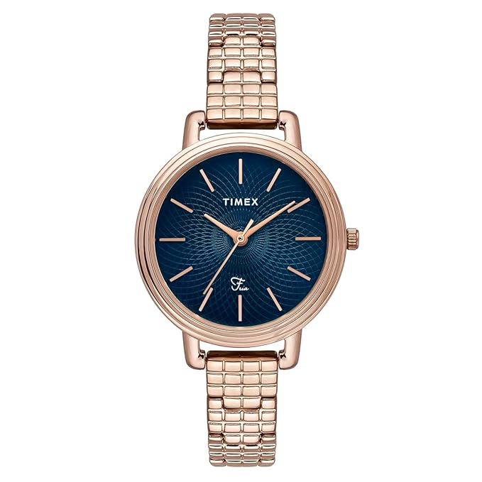 TIMEX Fria Blue Round Dial Analog Women's Watch - TWEL23901 - KRISHNA WATCH COMPANY