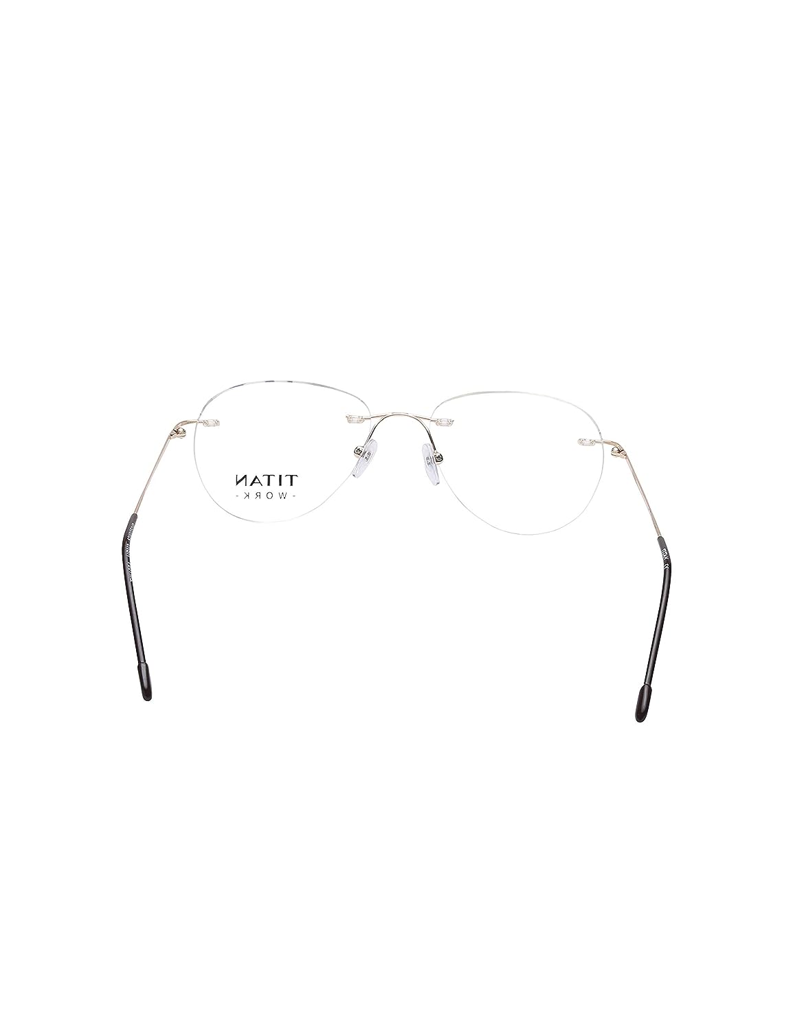 Titan Rimless Round Spectacle Gold Frame For Men & Women - TW1084MRM2 - KRISHNA WATCH COMPANY