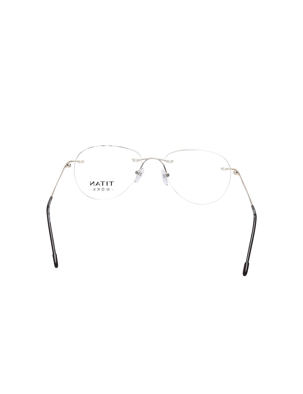 Titan Rimless Round Spectacle Gold Frame For Men & Women - TW1084MRM2 - KRISHNA WATCH COMPANY