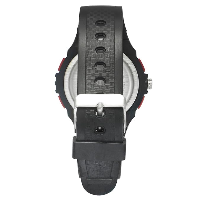 Helix Men Black Round Dial Quartz Analog-Digital Watch - TWESK4601T - KRISHNA WATCH COMPANY