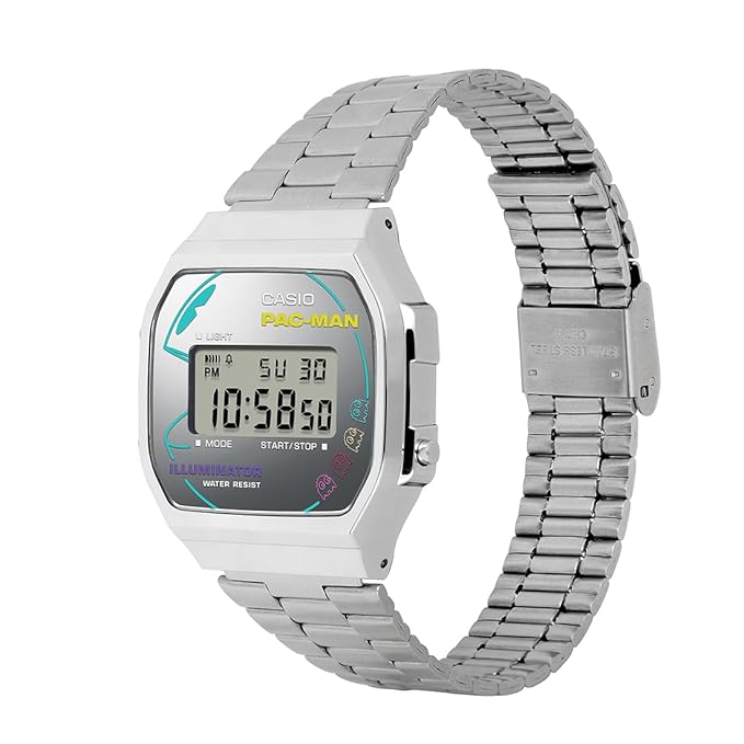 Casio's VINTAGE COLLECTION A168WEPC-7ADR - D380 pacman - KRISHNA WATCH COMPANY