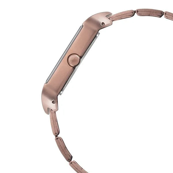 Fastrack Go Skate Quartz Analog Brown Dial Stainless Steel Strap Watch for Girls ns6201km02 / 6201km02 - KRISHNA WATCH COMPANY