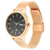 FASTRACK - RUFFLES BLACK DIAL METAL MESH STRAP WATCH 6207WM01 - KRISHNA WATCH COMPANY