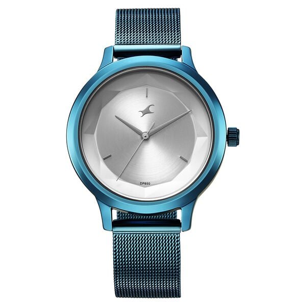 Fastrack Fleek Quartz Analog Silver Dial Stainless Steel Strap Watch For Girls 6210qm01 - KRISHNA WATCH COMPANY
