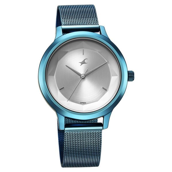 Fastrack Fleek Quartz Analog Silver Dial Stainless Steel Strap Watch For Girls 6210qm01 - KRISHNA WATCH COMPANY