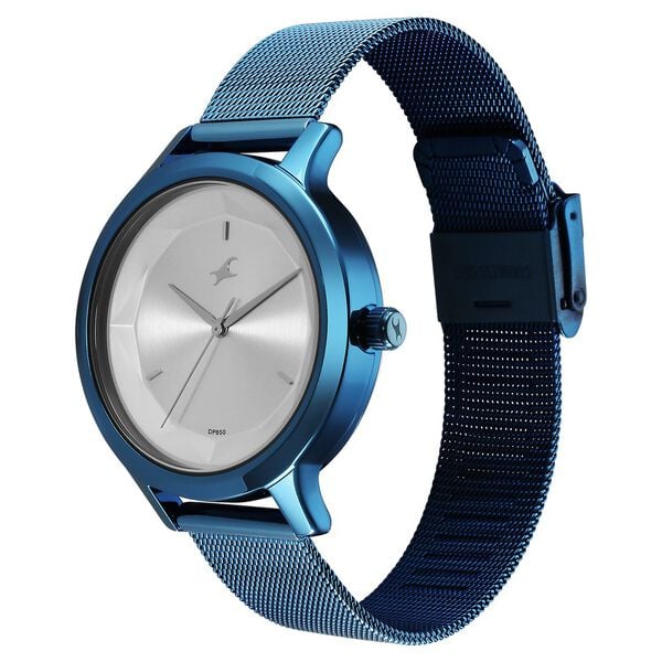 Fastrack Fleek Quartz Analog Silver Dial Stainless Steel Strap Watch For Girls 6210qm01 - KRISHNA WATCH COMPANY