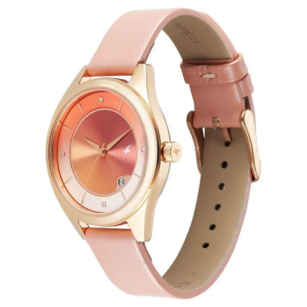 Fastrack Style Up Quartz Analog with Date Watch For Girls 6215wl01 - KRISHNA WATCH COMPANY
