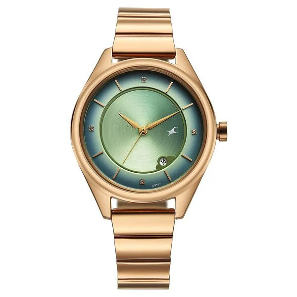 Fastrack Style Up Quartz Analog with Date Watch For Girls 6215WM02 - KRISHNA WATCH COMPANY