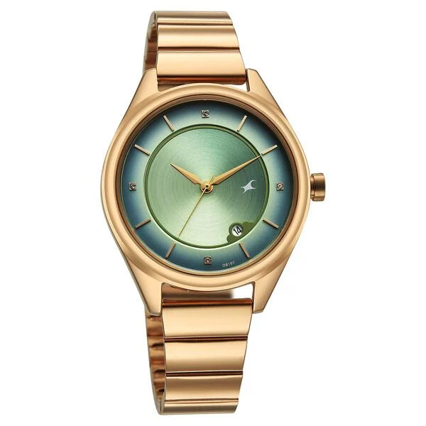 Fastrack Style Up Quartz Analog with Date Watch For Girls 6215WM02 - KRISHNA WATCH COMPANY