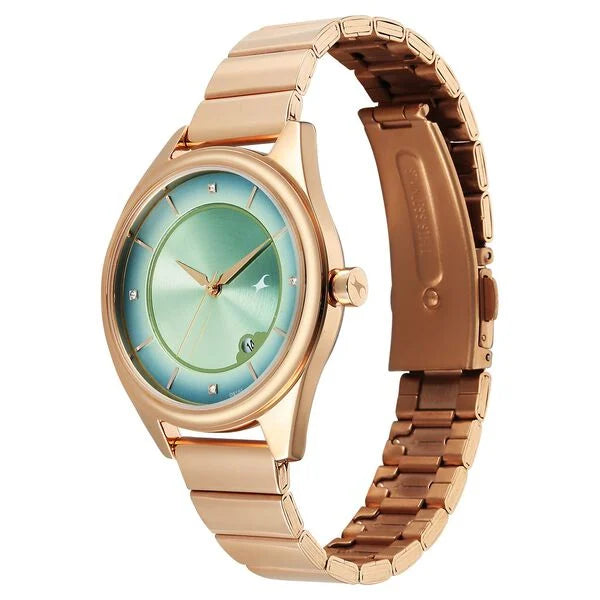 Fastrack Style Up Quartz Analog with Date Watch For Girls 6215WM02 - KRISHNA WATCH COMPANY