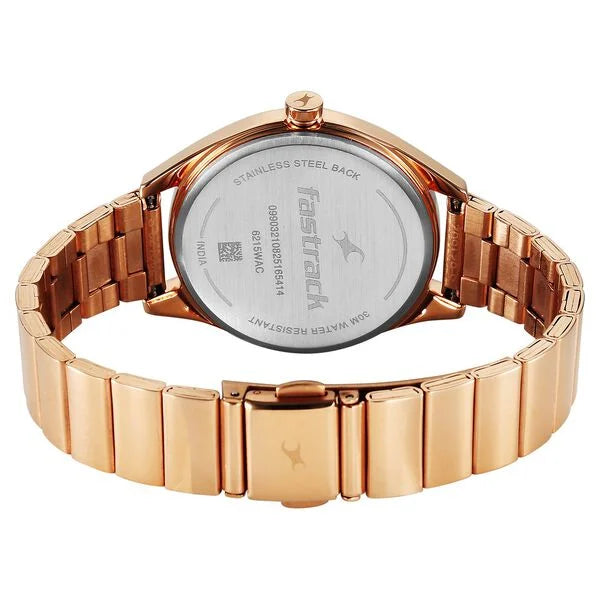 Fastrack Style Up Quartz Analog with Date Watch For Girls 6215WM02 - KRISHNA WATCH COMPANY