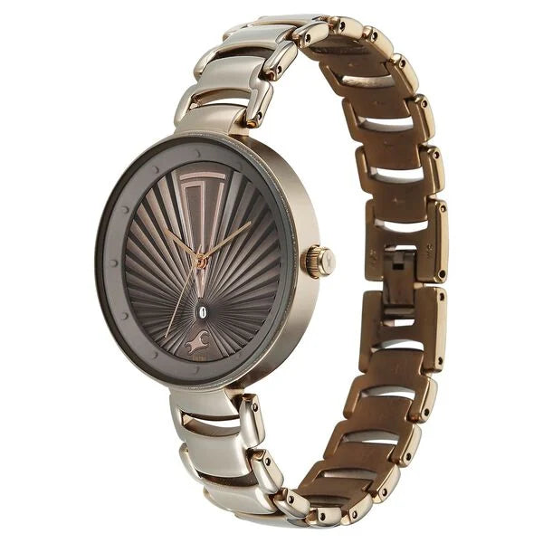 Fastrack Chrome K Quartz Women's Watch 6216QM04 - KRISHNA WATCH COMPANY
