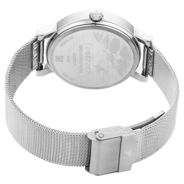 Fastrack Animal Print Stainless Steel Strap Watch for Girls - 6222SM03 - KRISHNA WATCH COMPANY