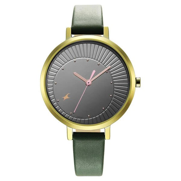 Fastrack Style Up Black Dial Leather Strap Watch for Girls 6230QL01 - KRISHNA WATCH COMPANY