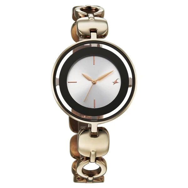Fastrack Chrome K Quartz Analog Watch For Girls 6237QM04 - KRISHNA WATCH COMPANY