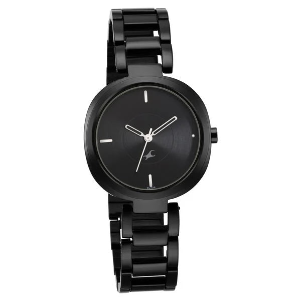Fastrack Stunners Quartz Analog Black Dial Watch for Girls - 6247NM01 - KRISHNA WATCH COMPANY