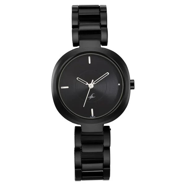 Fastrack Stunners Quartz Analog Black Dial Watch for Girls - 6247NM01 - KRISHNA WATCH COMPANY